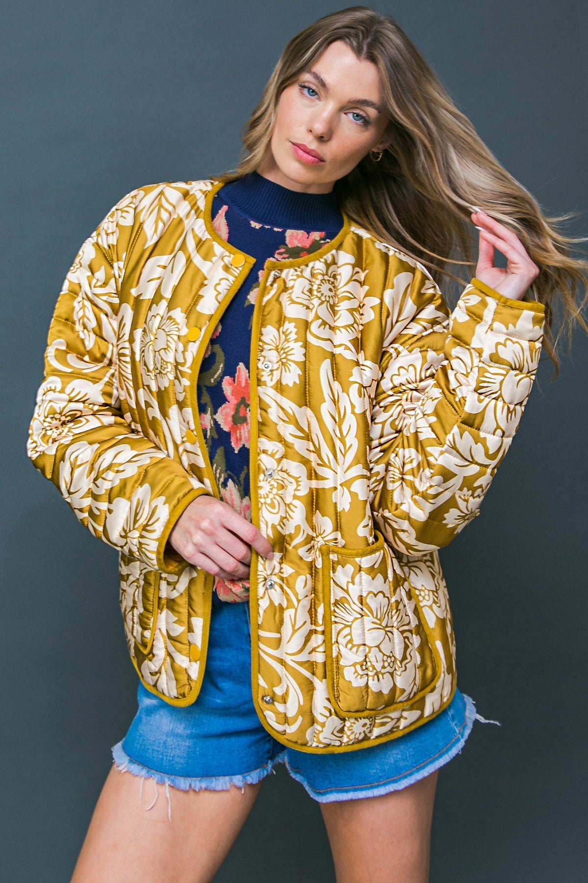 TOTALLY CONVINCED WOVEN PUFF JACKET Flying Tomato